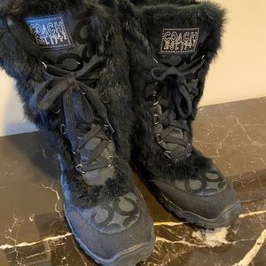 Coach Winter Boots 9.5 Jennie